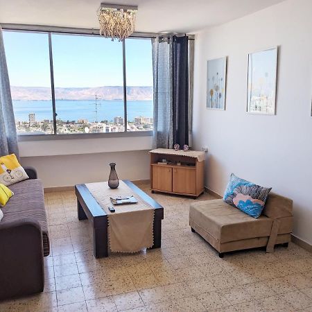 1Bdrm Apt With Panoramic View Of Sea And Mountains Tiberias Luaran gambar