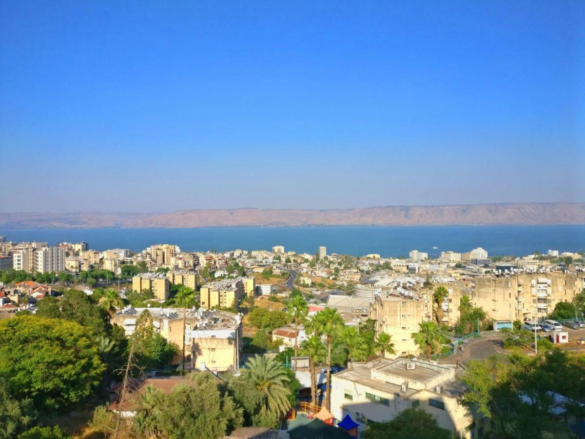1Bdrm Apt With Panoramic View Of Sea And Mountains Tiberias Luaran gambar